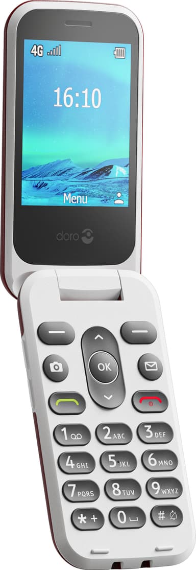 Doro 2881 matkapuhelin (punainen)