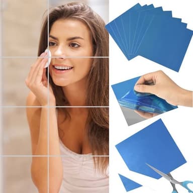 Wall Stickers Peili 15x15cm 16 kpl pakkaus