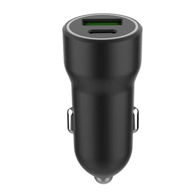 Autolaturi, jossa on 20W PD USB-C ja 18W QC3.0 USB