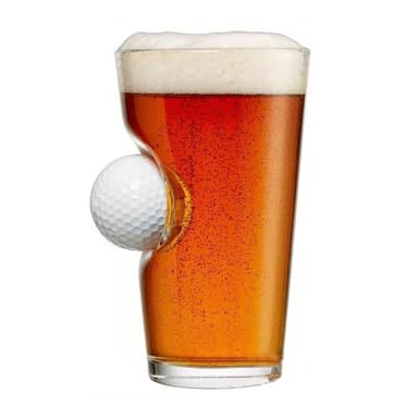 Juomalasi golfpallolla