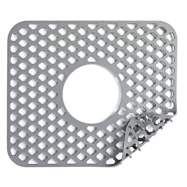 Silikonimatto pesualtaaseen 23,5x29,5cm - Reikä keskellä
