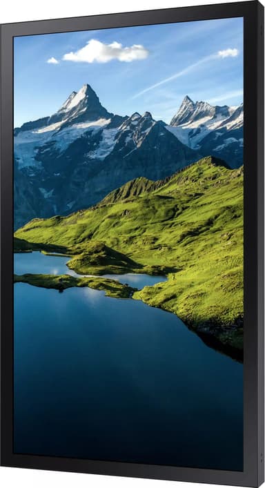 Ulkokäyttöön tarkoitettu 75" digitaalinen Samsung-infonäyttö