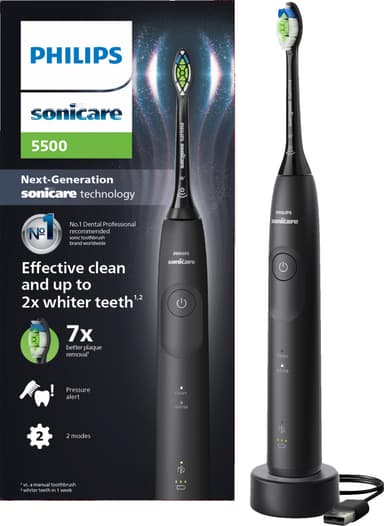 Philips Sonicare Series 5500 sähköhammasharja HX7111/01 (musta)