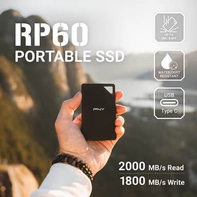 PNY RP60 Extreme Performance ulkoinen SSD-muisti 1 TB
