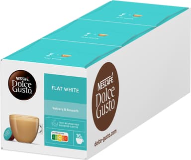 NESCAFÉ Dolce Gusto Flat White kahvikapselit (16 kpl)