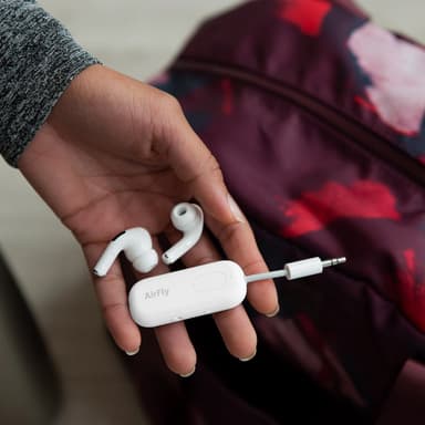 Twelve South AirFly Deluxe Bluetooth sovitin kuulokkeille (valkoinen)