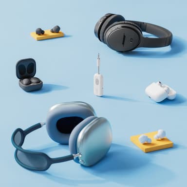 Twelve South AirFly SE Bluetooth sovitin kuulokkeille (valkoinen)