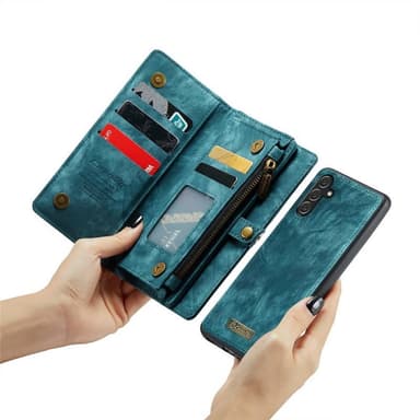 CaseMe puhelimenkotelo 008 8-kortti Samsung Galaxy A25 5G - Sininen