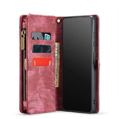 CaseMe puhelimenkotelo 008 8-kortti Samsung Galaxy A25 5G - Punainen