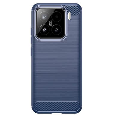 Harjattu TPU kuori Xiaomi 15 - Sininen