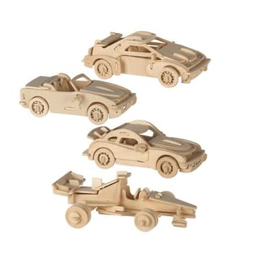 Puupalapeli 3D Autot