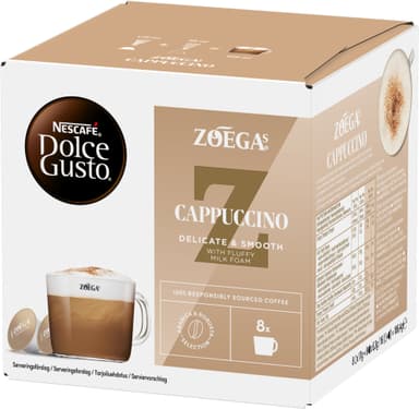 NESCAFÉ Dolce Gusto Zoégas Cappuccino kahvikapselit (16 kpl)
