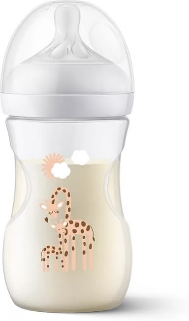 Philips Avent SCY903/66 Natural Response -tuttipullo, 260 ml, kirahvi