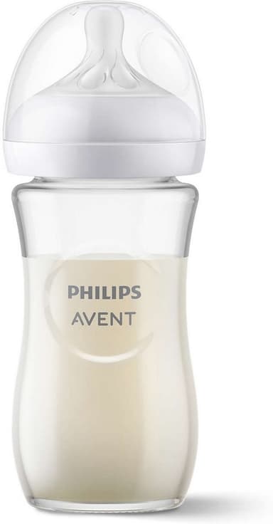 Philips Avent SCY933/01 Natural Response -lasinen tuttipullo, 240 ml