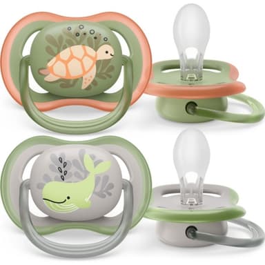 Philips Avent SCF085/60 Ultra Air -tutit 6-18 kk, 2 kpl, kilpikonna