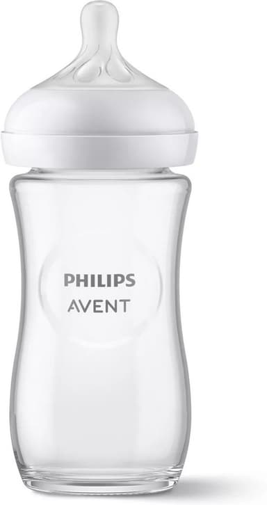 Philips Avent SCY933/01 Natural Response -lasinen tuttipullo, 240 ml