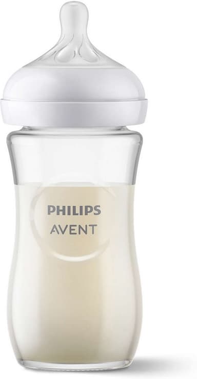 Philips Avent SCY933/01 Natural Response -lasinen tuttipullo, 240 ml