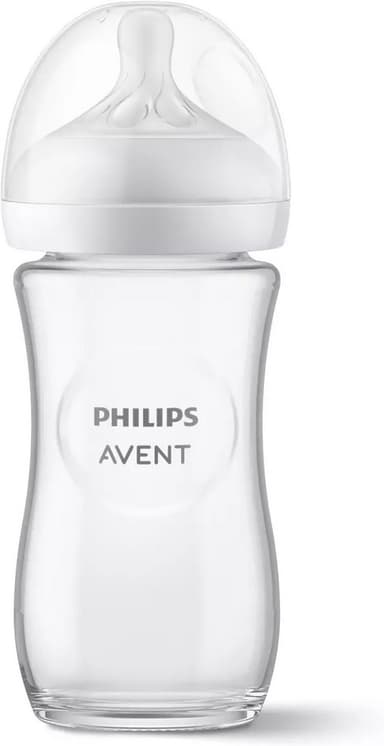 Philips Avent SCY933/01 Natural Response -lasinen tuttipullo, 240 ml