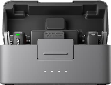 DJI Mic Mini lavalier mikrofoni + vastaanotin + latauskotelo setti