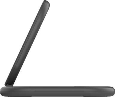 Belkin 3-in-1 Qi2 kokoontaitettava MagSafe laturi (musta)
