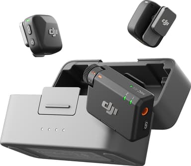 DJI Mic Mini lavalier mikrofoni + vastaanotin + latauskotelo setti