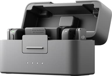 DJI Mic Mini lavalier mikrofoni + vastaanotin + latauskotelo setti