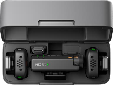 DJI Mic Mini lavalier mikrofoni + vastaanotin + latauskotelo setti