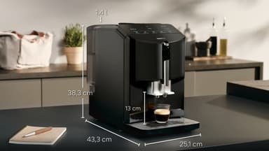 Siemens EQ300 kahvinkeitin TF301E09 (pianomusta)