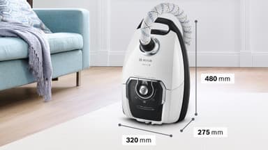 Bosch Series 8 pölypussillinen pölynimuri BGL8WH3