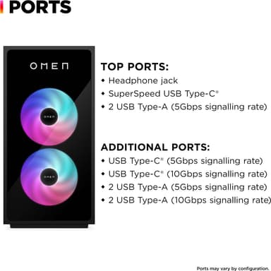 HP Omen 35L i5-14F/16/1 TB/4060Ti pelitietokone