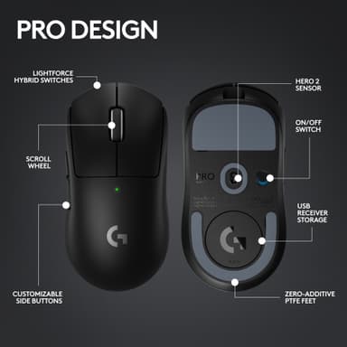 Logitech G Pro X Superlight 2 langaton pelihiiri (musta)