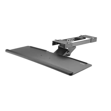 StarTech.com KBTRAYADJ, Musta, 20°, -15 - 15°, 2 kg, Muovi, Terästä, CE, REACH