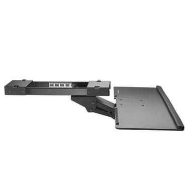 StarTech.com KBTRAYADJ, Musta, 20°, -15 - 15°, 2 kg, Muovi, Terästä, CE, REACH