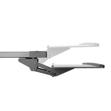 StarTech.com KBTRAYADJ, Musta, 20°, -15 - 15°, 2 kg, Muovi, Terästä, CE, REACH