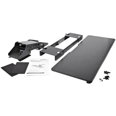 StarTech.com KBTRAYADJ, Musta, 20°, -15 - 15°, 2 kg, Muovi, Terästä, CE, REACH