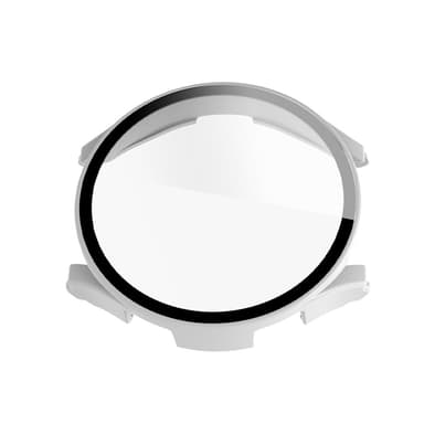Suojakuori näytönsuojalla Samsung Galaxy Watch 4/5 40 mm:lle Valkoinen