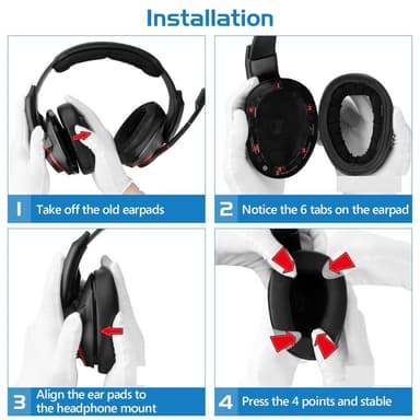 Sennheiser GSP 600/500 Black korvatyynyt 1 pari