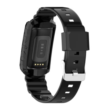 Silikoniranneke Fitbit Charge 6/5/4/4 SE/3/3 SE:lle Musta