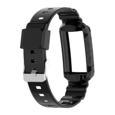 Silikoniranneke Fitbit Charge 6/5/4/4 SE/3/3 SE:lle Musta