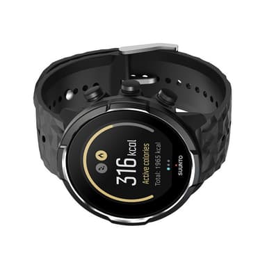 Silikonirannekello Suunto Watchiin Musta Suunto 9