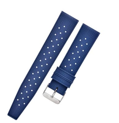 Sininen kellohihna Tissot Omegalle Sininen 22mm