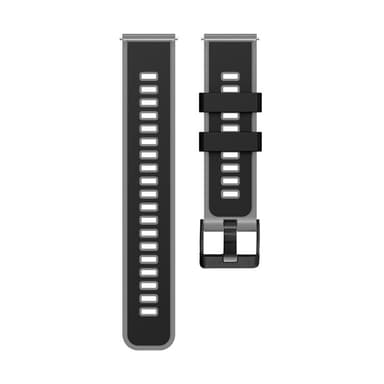 Silikonirannekello Garmin Venu 2 -sarjaan Musta + harmaa