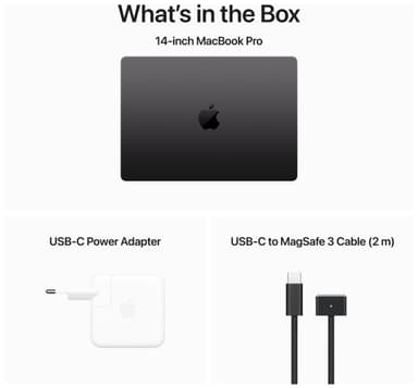 MacBook Pro 14 M3 Pro 18/1 TB (tähtimusta)