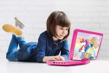 Barbie Portable DVD-soitin 7 pyörivä näyttö USB-portti ja kuulokkeet