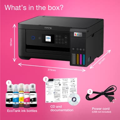 Epson EcoTank ET-2850 monitoimitulostin C11CJ63405 (musta)