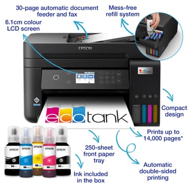 Epson EcoTank ET-3850 monitoimitulostin