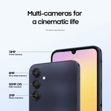 Samsung Galaxy A25 5G älypuhelin 6/128 GB (keltainen)