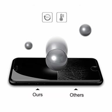 Näytönsuoja iPhone 8 karkaistu lasi Läpinäkyvä 2 kpl