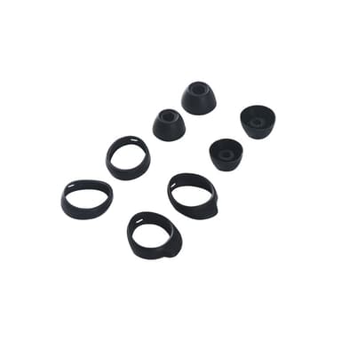 4 paria silikonisia korvatulppia Samsung Galaxy Buds SM-R170:lle Musta