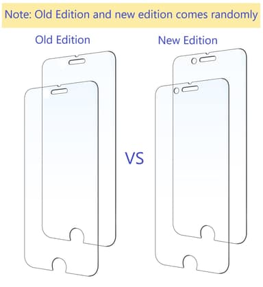 Näytönsuoja iPhone 8 karkaistu lasi Läpinäkyvä 2 kpl